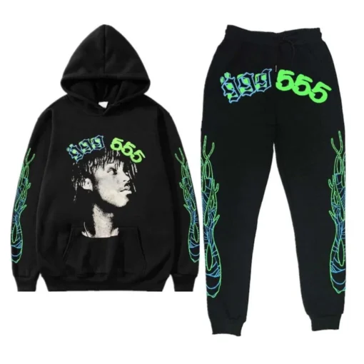 999 Club Spider Young Thug Tracksuit Black