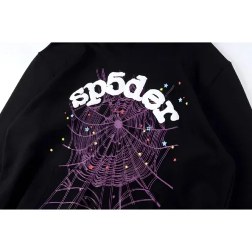 Black Sp5der Worldwide Hoodie