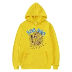 Sp5der 555555 Angel Number Hoodie – Yellow