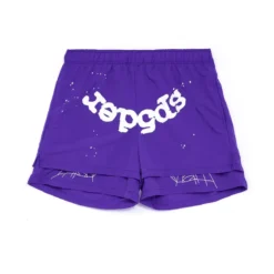 Purple Sp5der Shorts